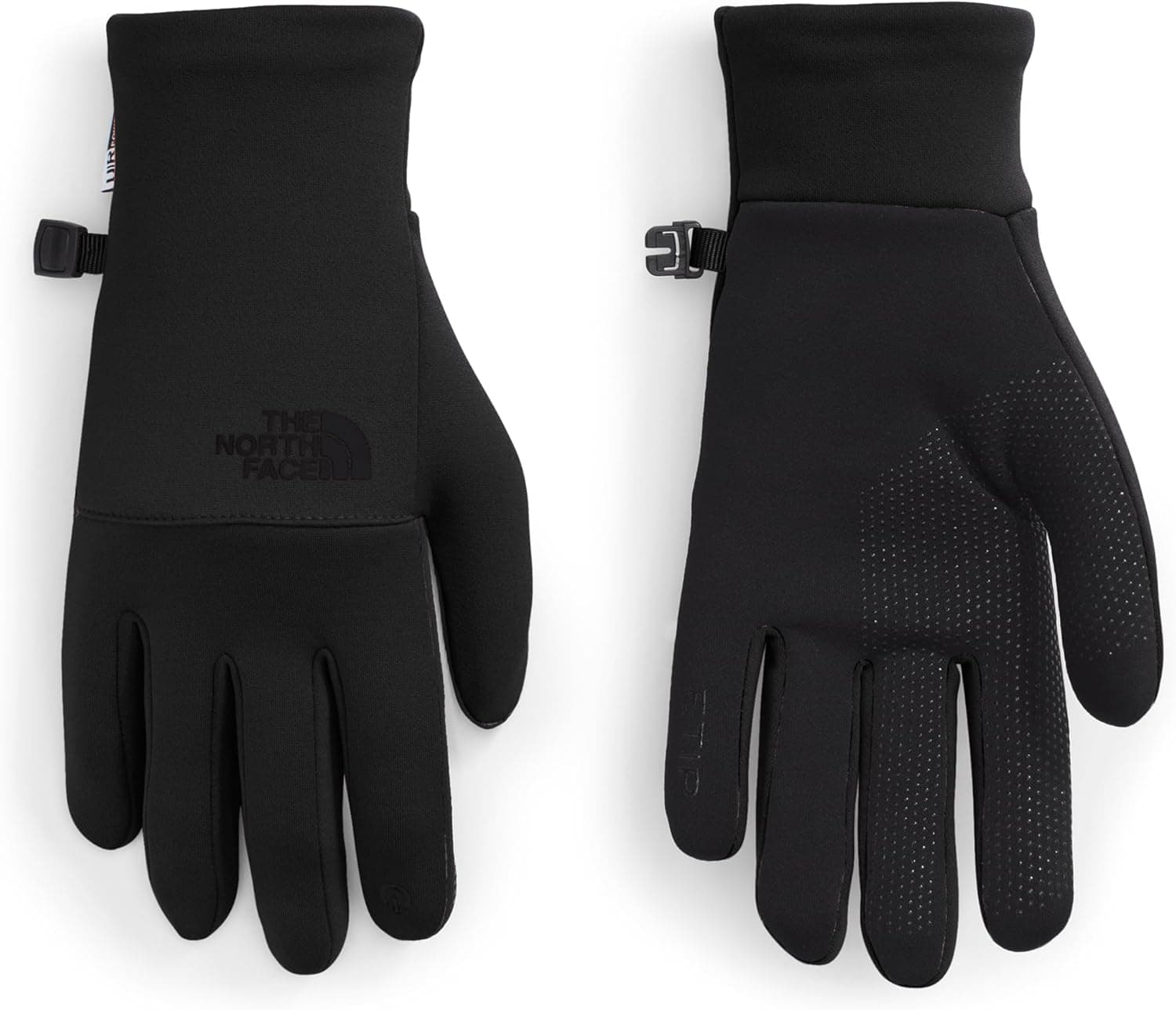 The North Face Women's Etip Recycled Glove - Touchscreen Compatible Winter Running Gloves with Silicone Grippers, TNF Black, Medium