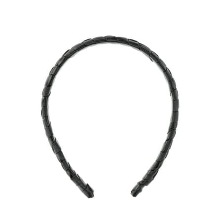 Time and Tru Braided U Headband, Black