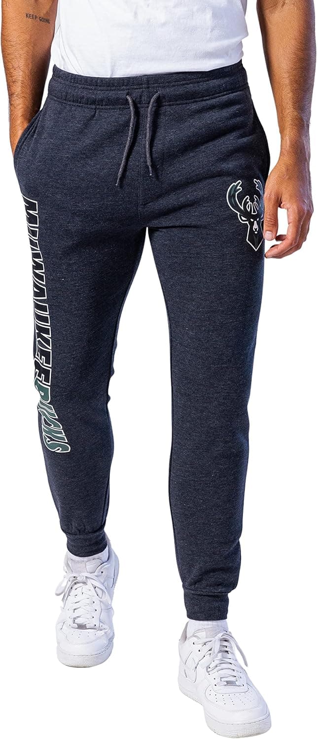 Cozy NBA Bucks Joggers with Fleece Lining