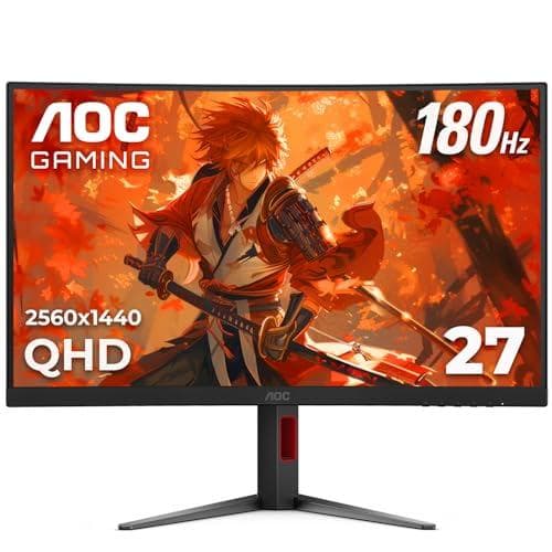 Immersive 27" 2K 180Hz Curved Gaming Monitor by AOC