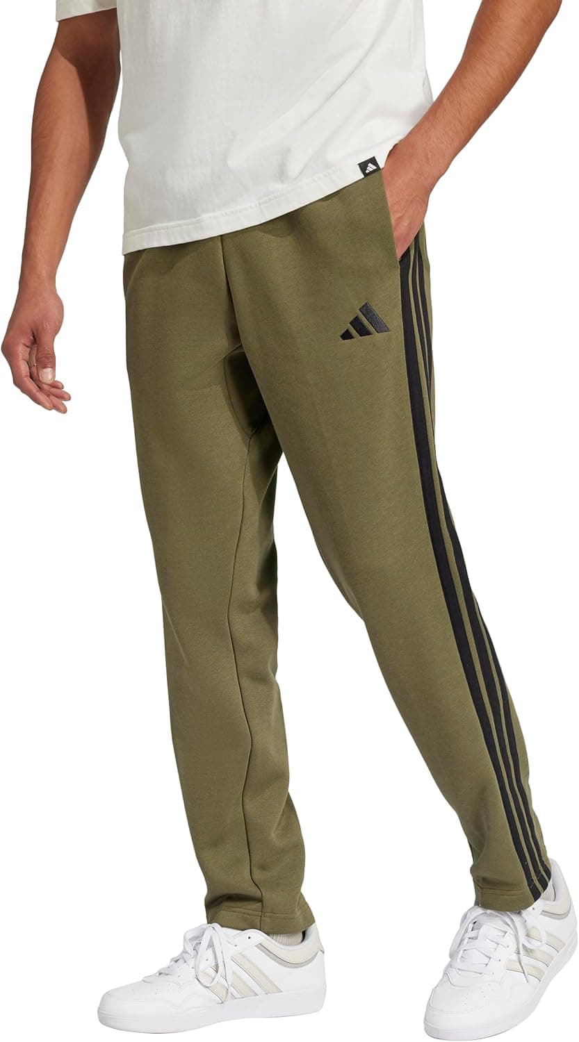 Get Adidas Men's Essentials 3-Stripes Fleece Pants at 50% Off