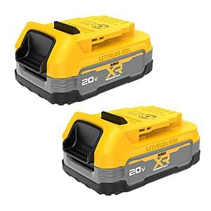 DEWALT XR POWERSTACK Compact 20V Batteries (2-Pack)