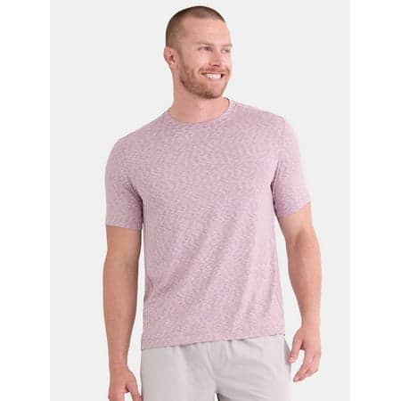Athletic Works Men's and Big Men's Space Dye Tee with Short Sleeves, Sizes S-3XL