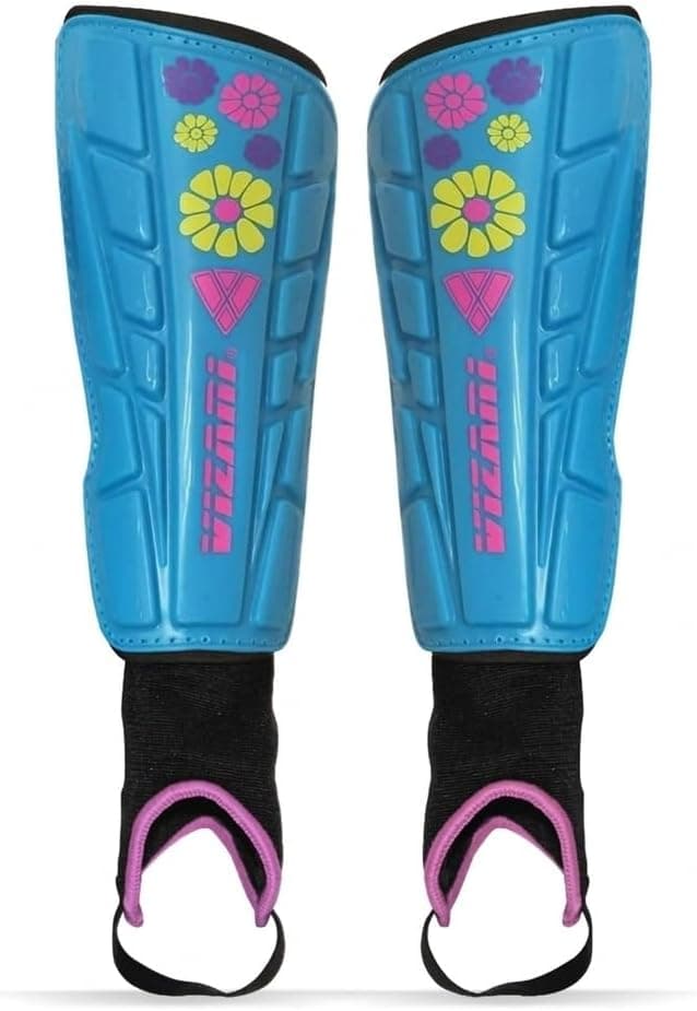 Save on Vizari Blossom Shin Guards in Blue/Pink