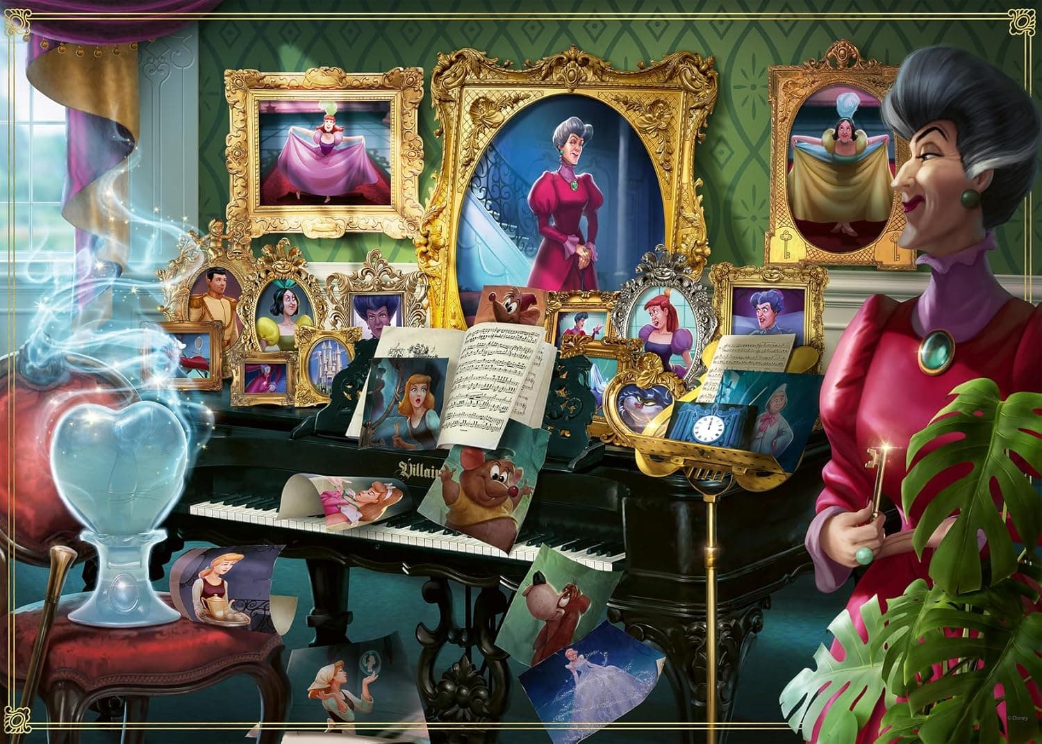 Ravensburger Disney Villainous: LadyTremaine Puzzle - Handcrafted, Made in Germany