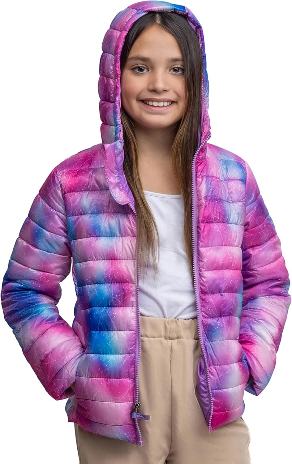 Save 62% on Lands' End Kids Hooded Jacket in African Violet
