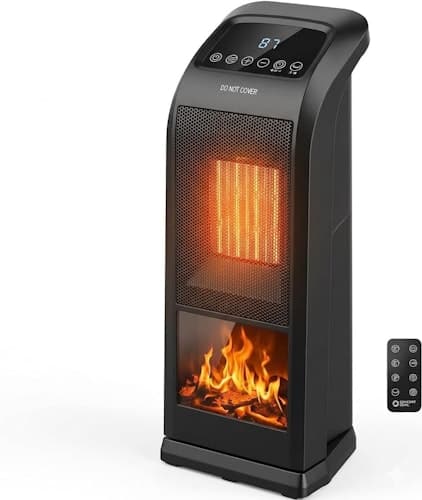 30% Off Comfort Zone 1500W Oscillating Tower Space Heater