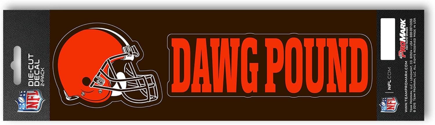Cleveland Browns Team Slogan Decals - Save on Sports Gear