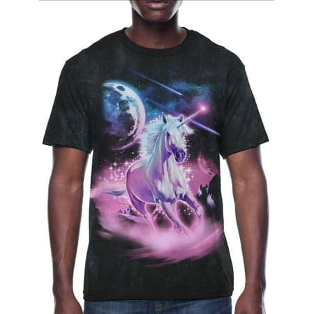 Mystic Unicorn, Men's & Big Men's Graphic Tee Shirt, Sizes S-3XL