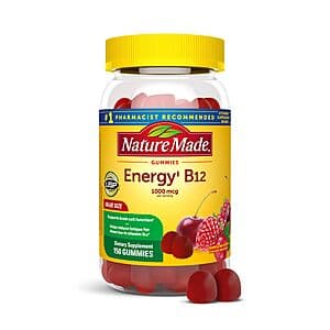 Save $4.80 on 150-Ct Nature Made B12 Gummies (Cherry & Berry)