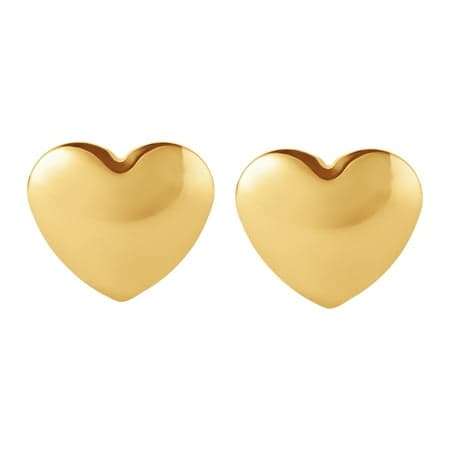Jessica Simpson Polished Heart Stud Earrings - 79% Off