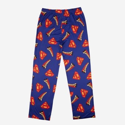 Men's Superman Pajama Pants - Blue M