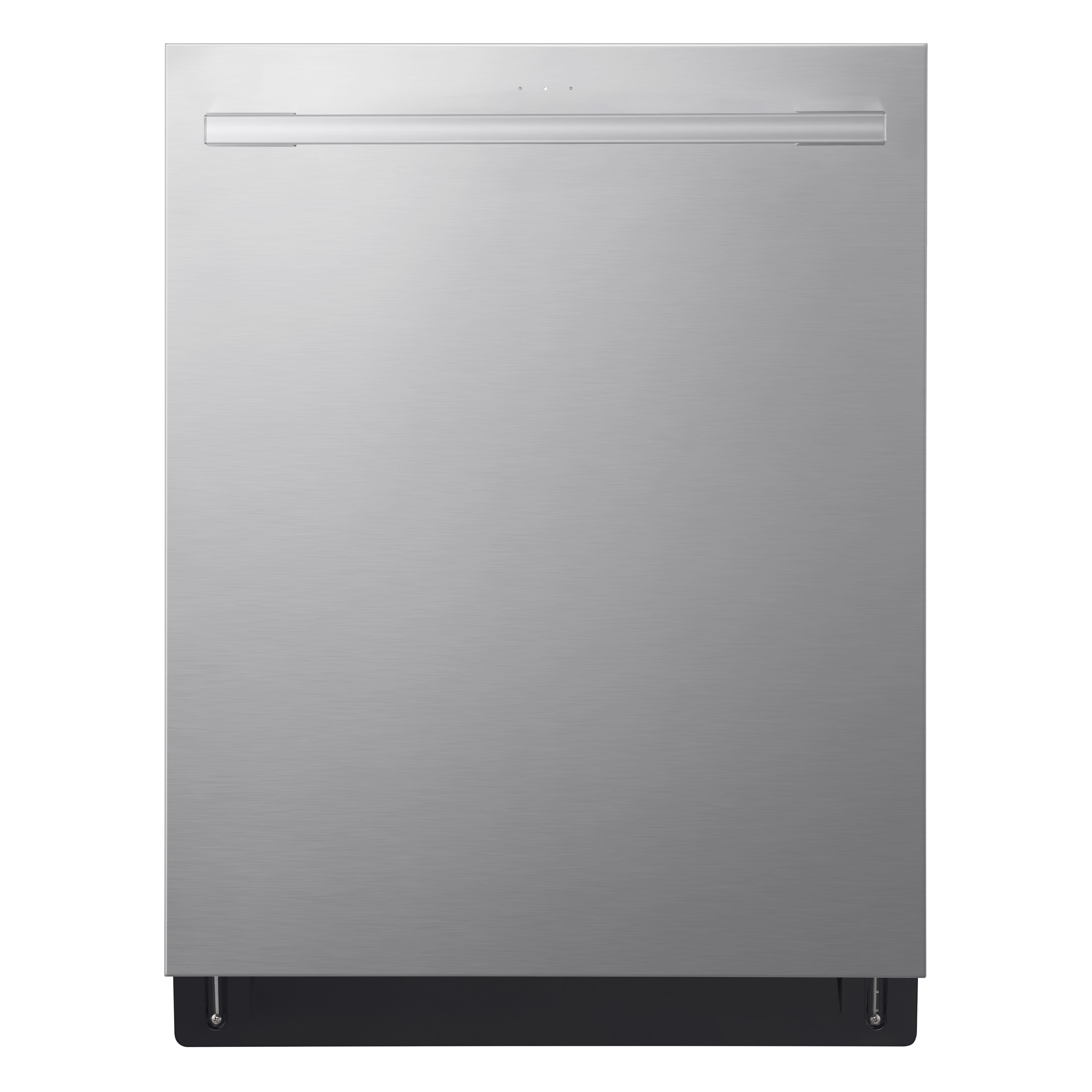 LG - 24" Top Control Smart Built-In Tub Dishwasher with 3rd Rack, QuadWash Pro, and 46dB - Stainless Steel