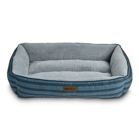 Vibrant Life Extra Large Dog Bed, Bolster Bed for Large Dogs, 42" x 32", Blue