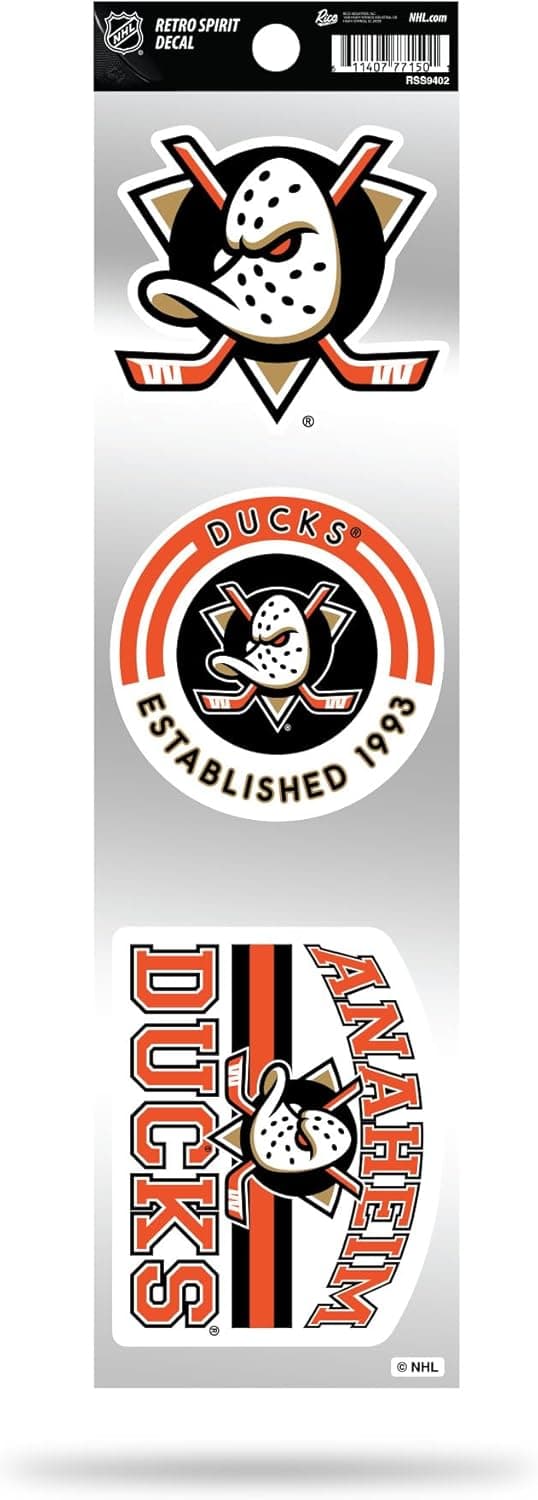Rico Industries NHL Flyers 3-Piece Retro Decal Set