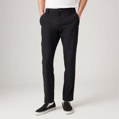 Levi's® Men's XX Tapered Tech Chino Pants - Black 32x30: Moisture Wicking, Quick Dry, UPF 50+