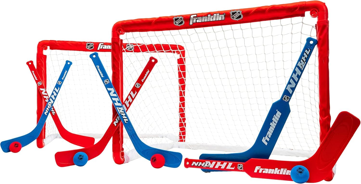Save on NHL Mini Hockey Goal Set by Franklin Sports