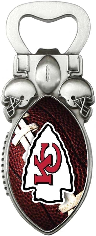 Rico Industries Football Bottle Opener Magnet, Multi