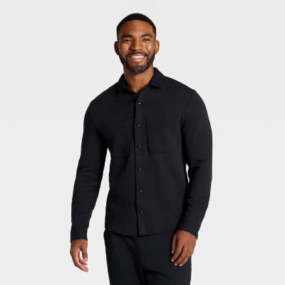 Men's Shirt Jacket - All In Motion™ Black L