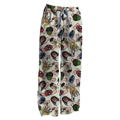 Men's Marvel Comic Pajama Pants - Blue/Cream XXL