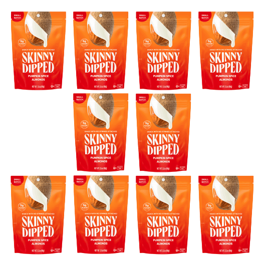 10-Pack of SkinnyDipped Almonds for $12