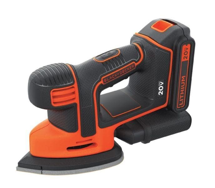 Powerful Black+Decker 20V Cordless Detail Sander with Battery