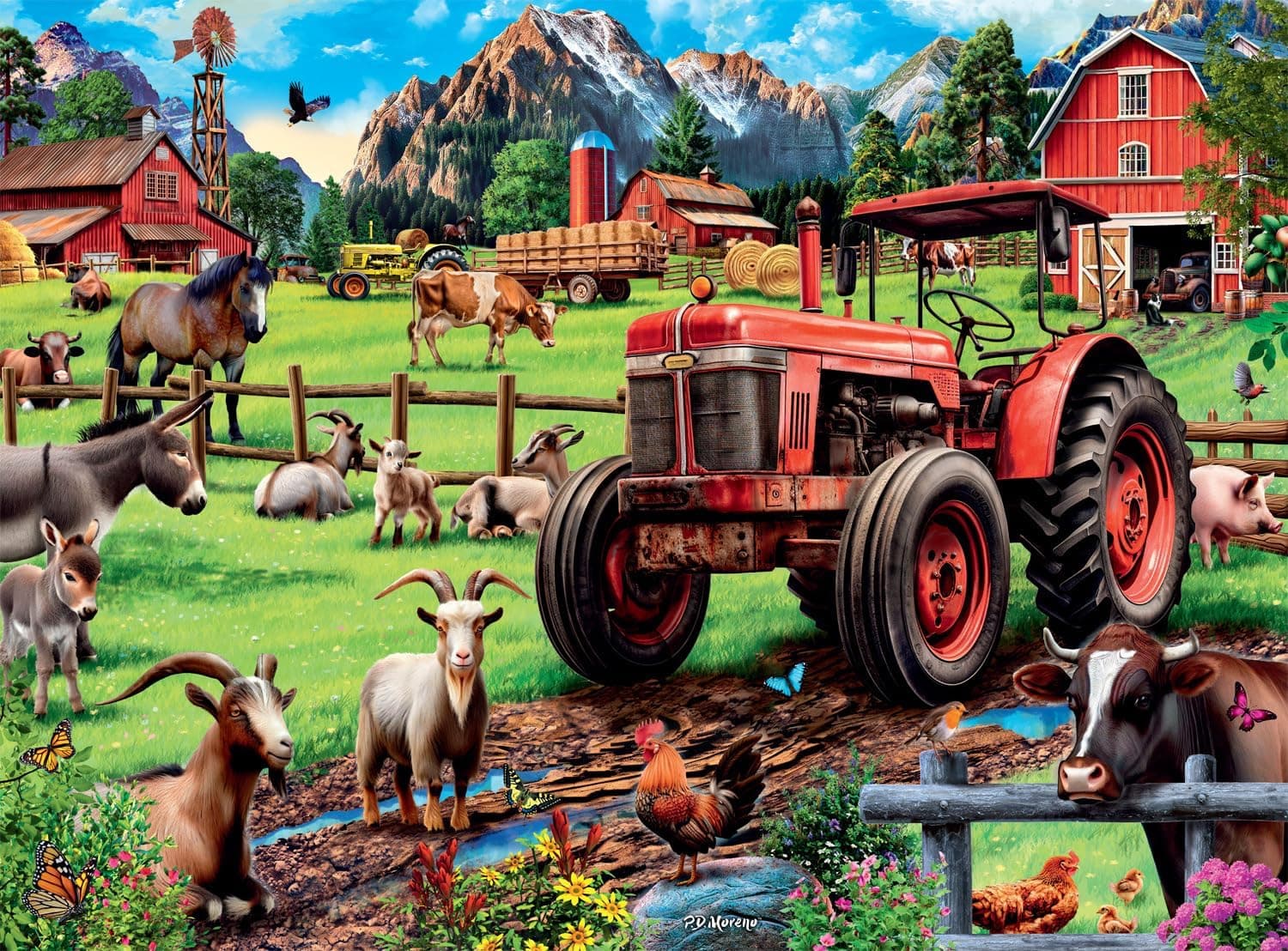Challenging 1000-Piece Buffalo Games Puzzle: Time for Chores