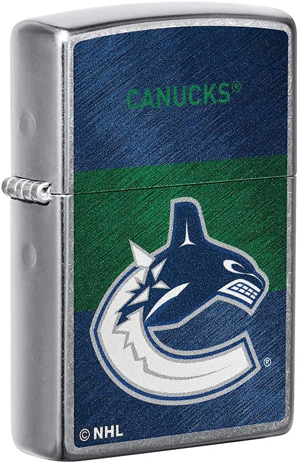 Zippo NHL Vancouver Canucks Street Chrome Pocket Lighter