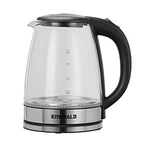 Emerald Electric Kettle with Blue LEDs - $18 with Free Shipping