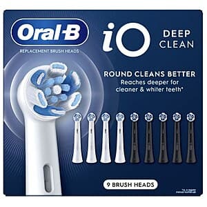Oral-B iO Deep Clean Replacement Toothbrush Heads (9-Ct) for Costco Members