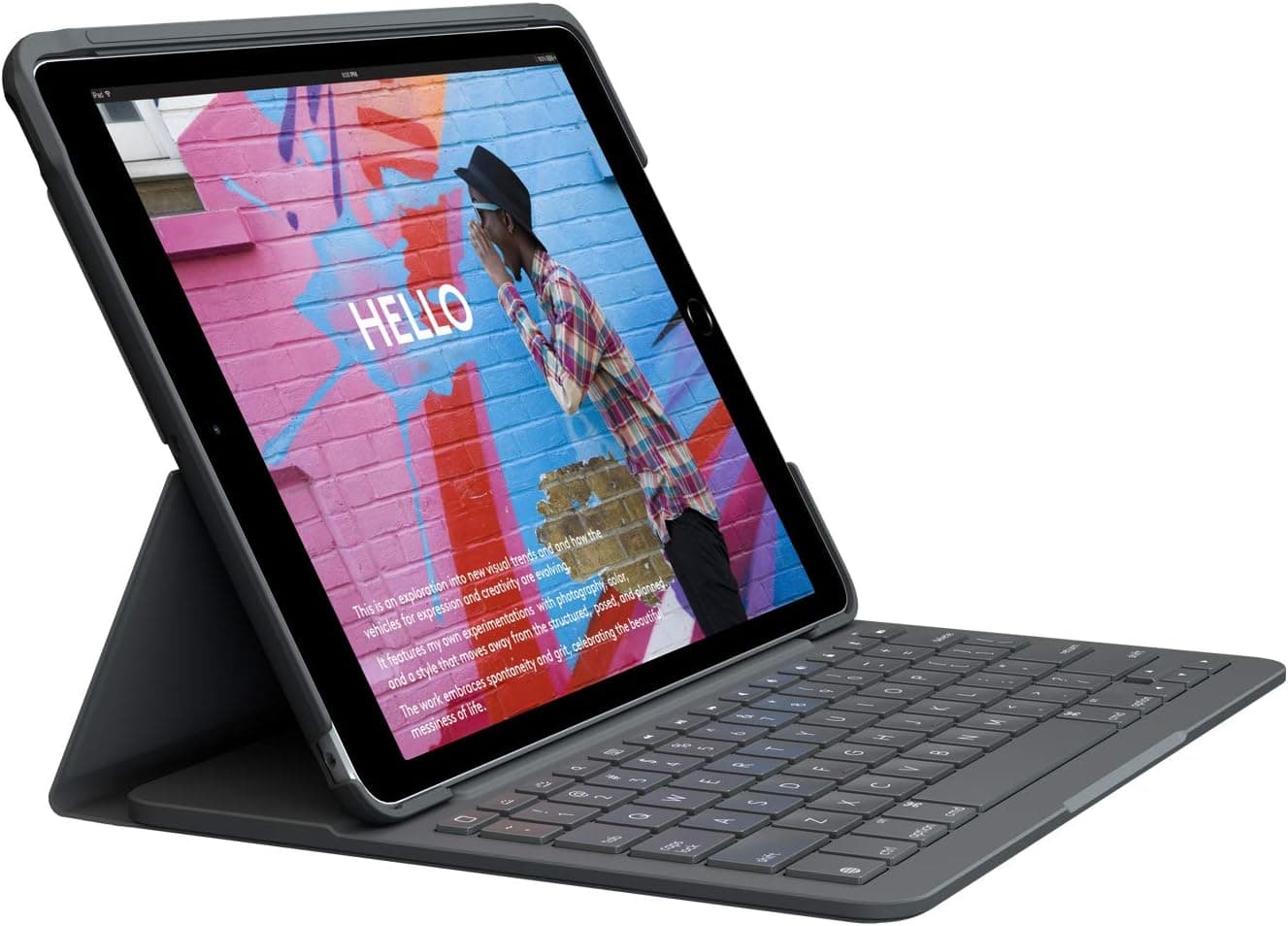 Logitech Slim Folio Keyboard Case for iPad 7th-9th Gen
