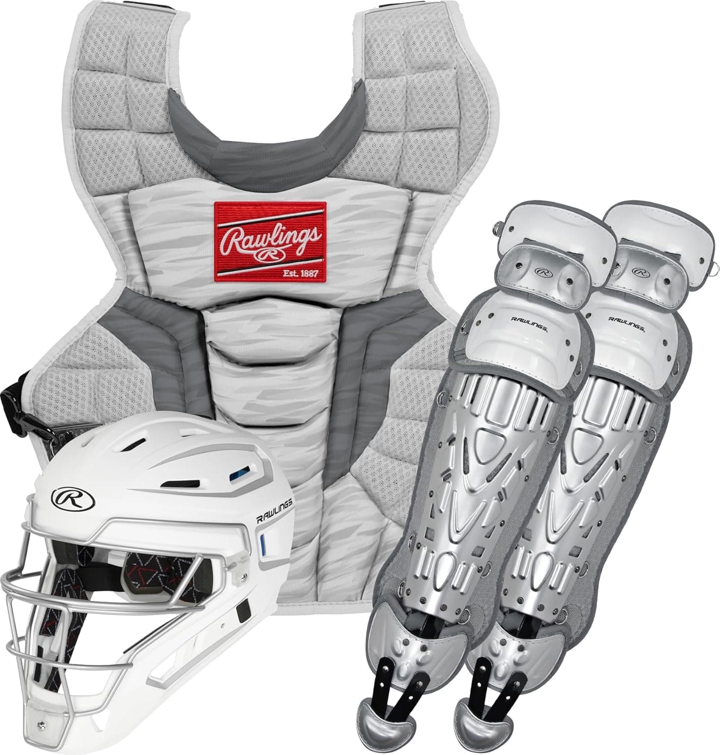 Save on Rawlings VELO 2.0 Catcher's Set for Adult Baseball Players