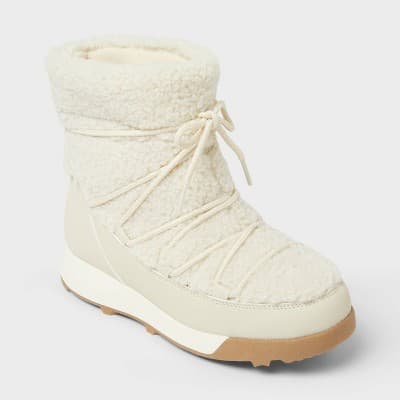 Women’s Cara Boots with Memory Foam Insole - All In Motion™ Cream 10