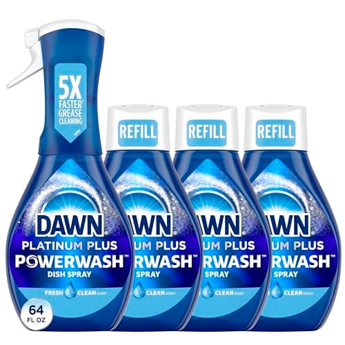 Dawn Platinum Powerwash + 3 Refills for $15 on Amazon