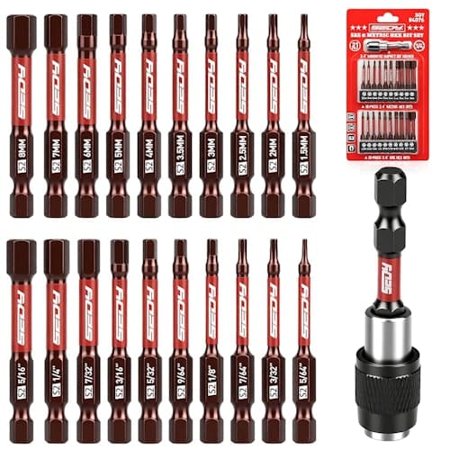 30% Off: 21-Piece Hex Head Allen Wrench Drill Bit Set