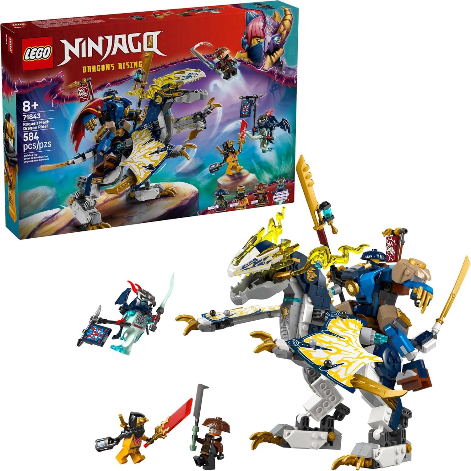 Unleash the Dragon Rider with LEGO NINJAGO Rogue's Mech