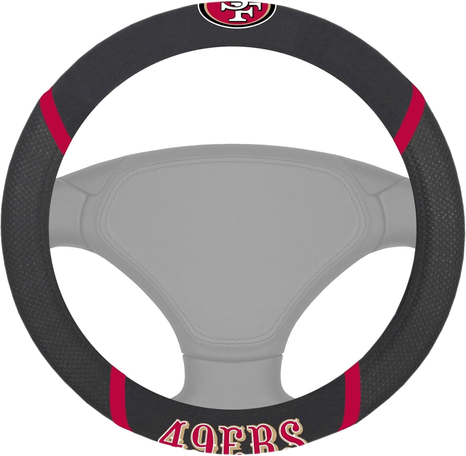 Sleek NFL San Francisco 49ers Steering Wheel Cover