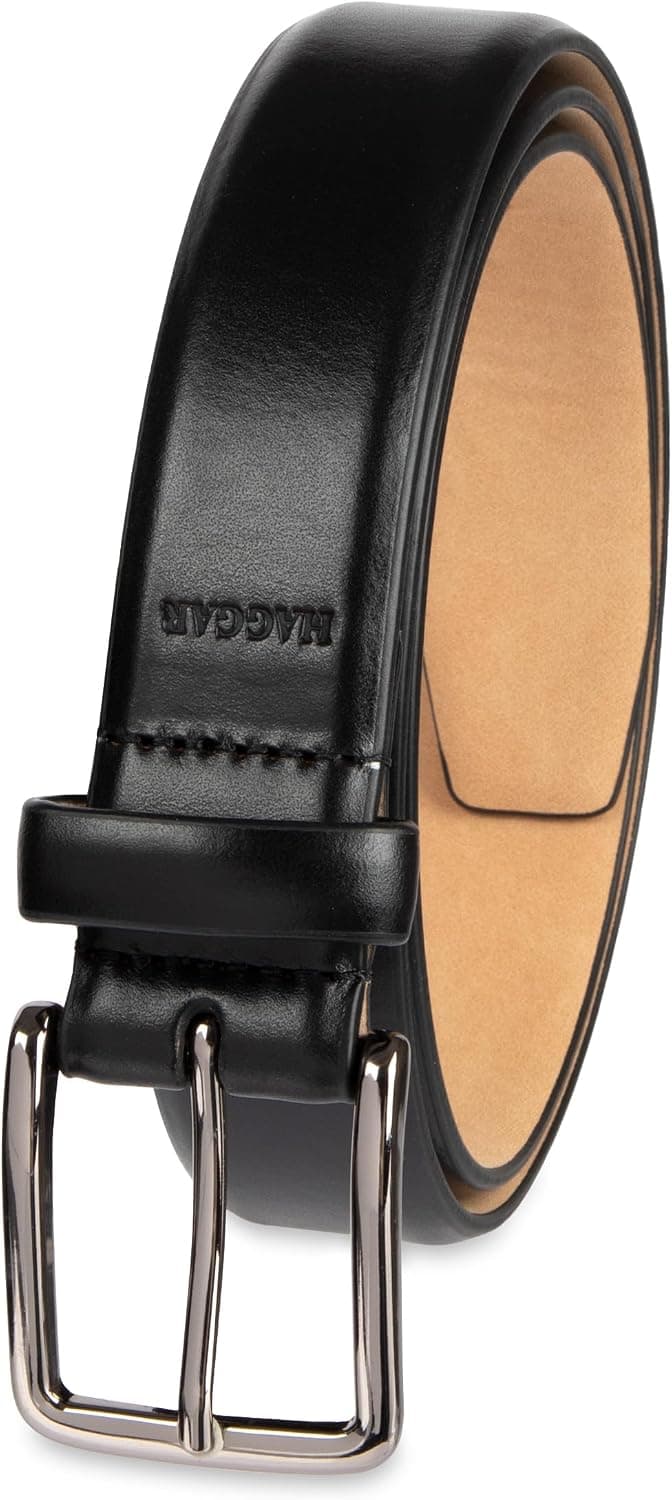 Save 64% on Haggar Men's Feather Edge Dress Belt