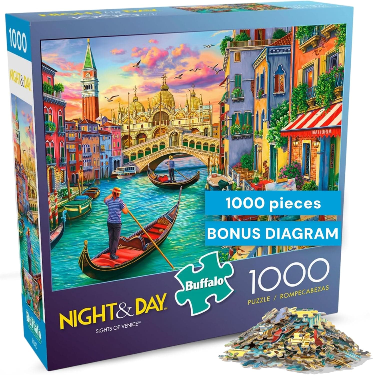 Scenic 1000-Piece Puzzle: Sights of Venice by Buffalo Games