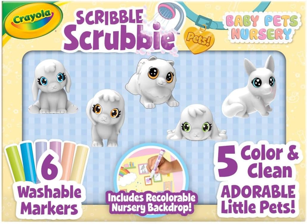 Crayola Scribble Scrubbie Pets - Fun Bath Toy for Toddlers