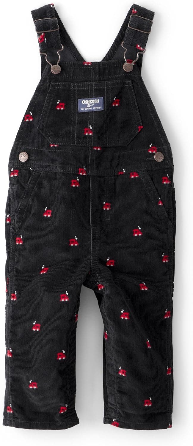 Save 55% on Oshkosh Boys Overalls in Black Train, Size 3T