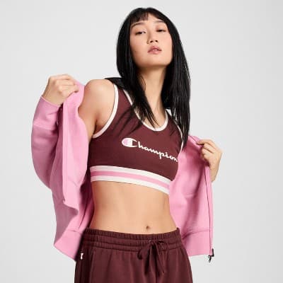 Champion Women's Bra Top - Maroon M