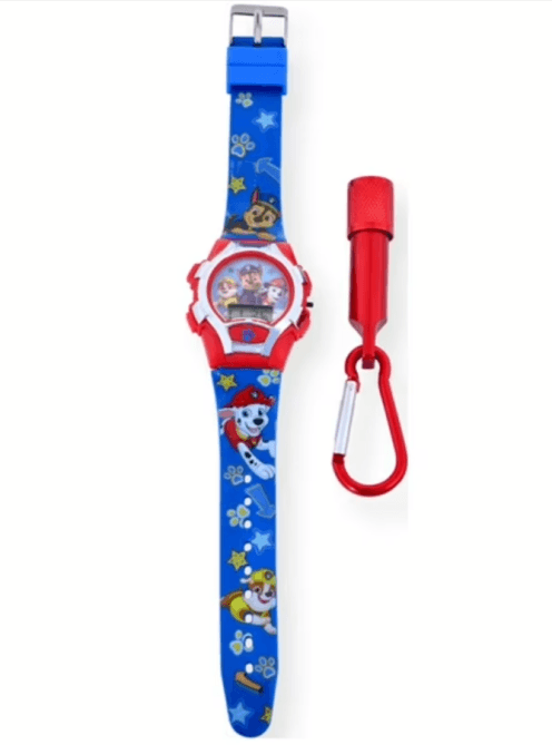 Paw Patrol LCD Silicone Watch with Flashlight