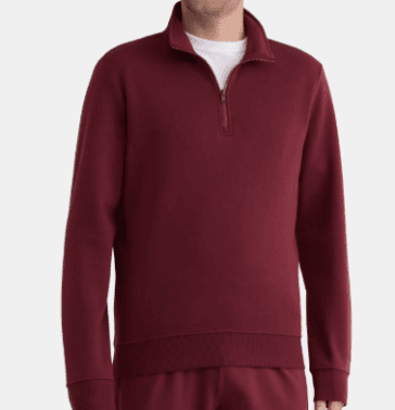 Athletic Works Men's Active Fleece Quarter Zip Sweatshirt