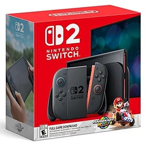 Nintendo Switch 2 with Mario Kart World: 256GB, Free Shipping