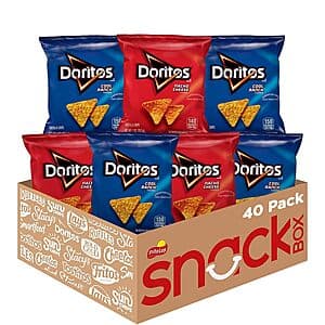 40-Pk Doritos Variety Pack (Nacho Cheese & Cool Ranch) for $14.10