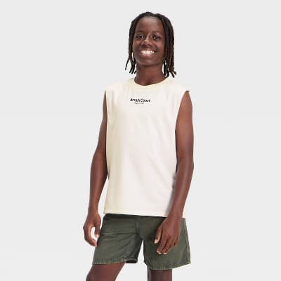 Boys' "Amalfi Coast" Graphic Tank Top - art class™ Off-White M