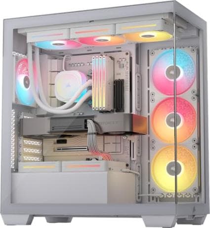 CORSAIR 3500X LX RGB Link Panoramic Mid-Tower PC Case on Amazon