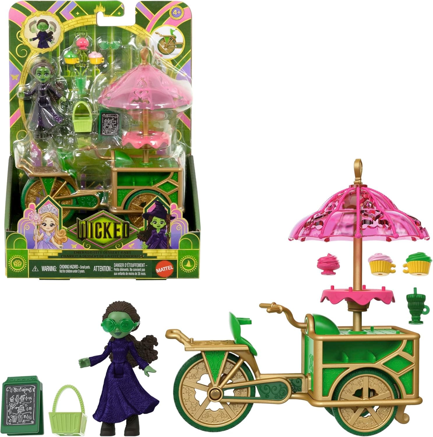 Mattel's Wicked Emerald City Dessert Cart Toy Set