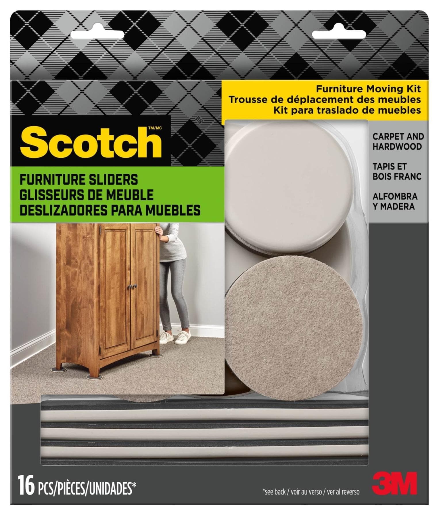 16-Piece Scotch Sliders Furniture Moving Kit Walmart